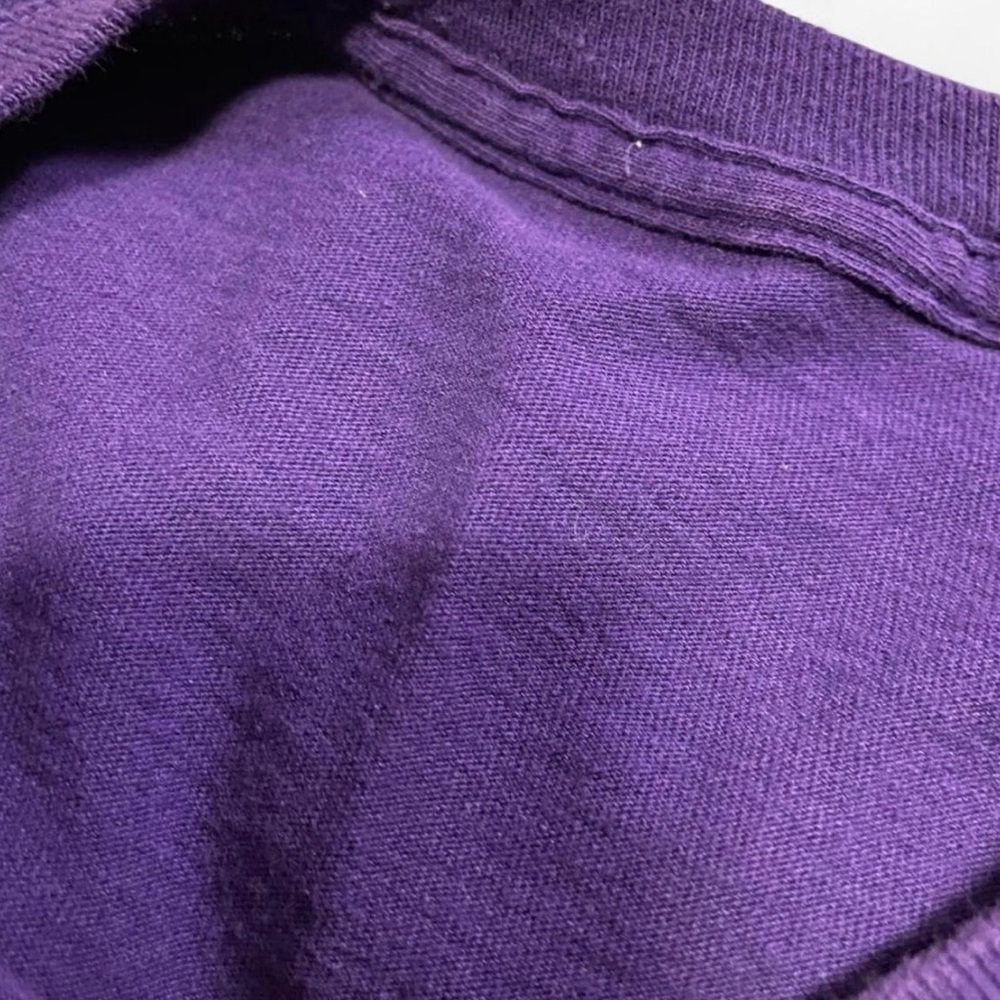 Purple Native American Skull Headdress Long Sleeve T-Shirt with Headphones and C - Picture 3 of 3